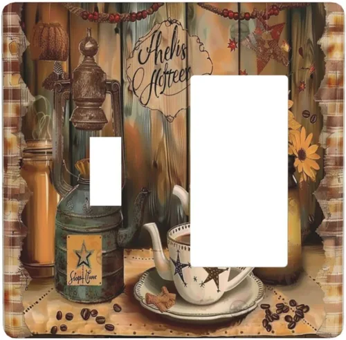 Miniatura 85 de Cubierta para interruptor de luz personalizable Personaliza la tuya propia, placa de pared doble basculante con imagen, logotipo, texto, 2 vías
