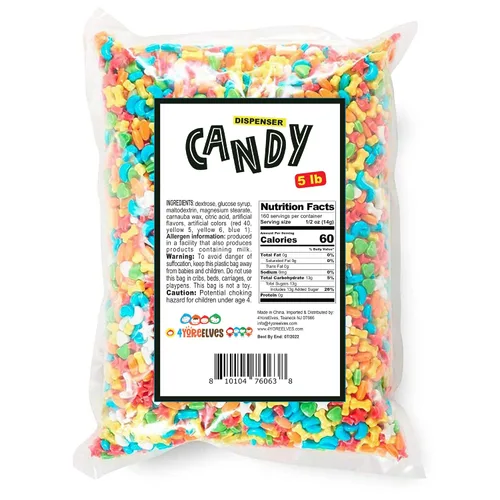 Miniatura 2 de Wee Winkers - 5 libras de caramelos a granel para máquina de dulces, el relleno perfecto para tu máquina de chicles, formas variadas con sabor a