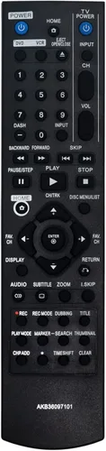 AKB36097101 Reemplazar el trabajo de control remoto para LG RC797T RC389H RC897T RC700N RC397H RC397HM grabadora de DVD VCR Combo