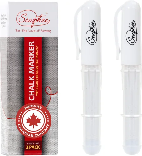 Miniatura 10 de Marcadores de Tela para Costura – Bolígrafo de Tiza de Sastre Ergonómico con Rueda de Dosificación Mejorada para Líneas Nítidas - Bolígrafos