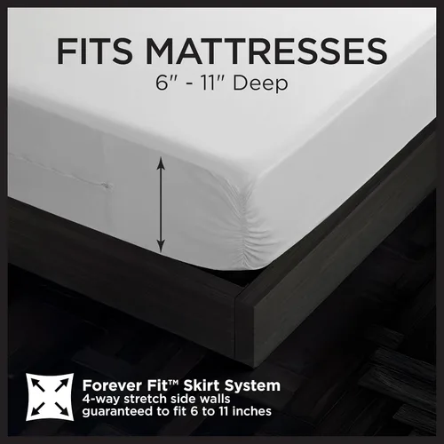 Miniatura 8 de Protect-A-Bed Funda de colchón esencial con cremallera individual, parte superior 100% impermeable, resistente a los insectos, barrera de ácaros