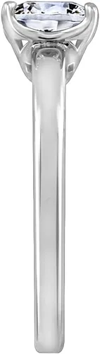 Miniatura 3 de Tienda Collection Platinum or Gold plated Sterling Silver Princess-Cut Solitaire Ring made with Infinite Elements Cubic Zirconia