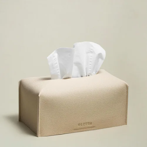 Miniatura 16 de OLETHA Funda para Caja de Pañuelos Rectangular Estética, Portador de Pañuelos de Caja Plana Mediana Rectangular, Negro