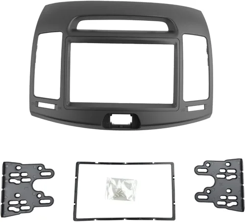 Kit de radio estéreo de coche para Hyundai Elantra (HD), Avante (HD) 2006-2010 2006-2010, marco de panel de ajuste de instalación doble DIN (gris)