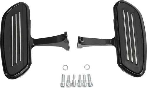 Green-L Estribos traseros y plataformas para pasajeros con soportes de montaje compatibles con Harley Touring Road King Street Glide Electra Glide