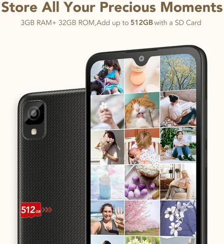 Miniatura 8 de TCL 30 Z 2022 Teléfono celular desbloqueado de 6.1 pulgadas con pantalla HD+, versión estadounidense Android 12, smartphone de 32GB+3GB RAM