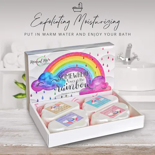 Miniatura 5 de Bombas de baño para niños, bombas de baño mágicas naturales y orgánicas con manteca de karité hidratante y aceites naturales, 4 bombas de baño