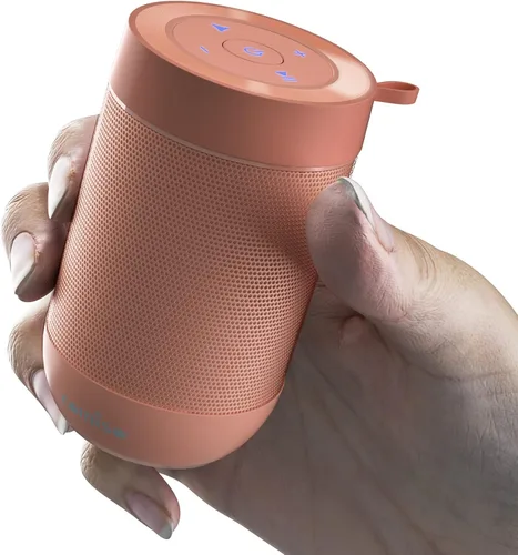 comiso Altavoz Bluetooth portátil, pequeño altavoz de ducha con IPX5 impermeable, sonido fuerte HD 360°, emparejamiento estéreo inalámbrico, mini