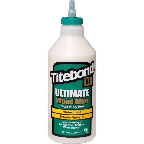 Miniatura 2 de Titebond 1415 III Ultimate - Pegamento para madera, botella de 32 onzas, bronceado, 1 cuarto de galón (paquete de 2)