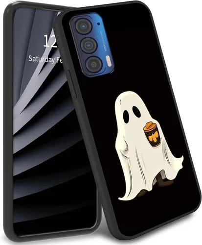 Miniatura 20 de Funda delgada para Moto Edge 2021 TPU con diseño de hojas de arte, cubierta de protección de cuerpo completo de goma de gel suave para Motorola Edge