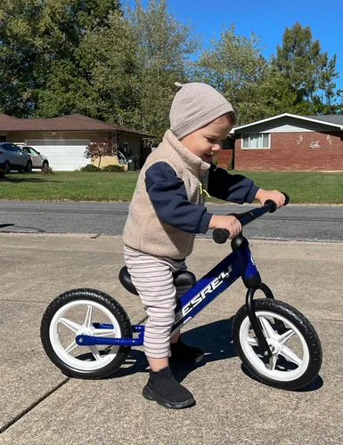 Miniatura 9 de besrey Bicicleta de equilibrio para niños de 2 años: marco totalmente metálico y ruedas autoiluminadas de 12 pulgadas, bicicleta para niños