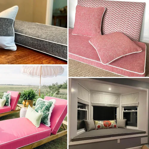 Miniatura 2 de Almohadillas de Cojín de Banco de Tamaño Personalizado para Muebles de Interior y Exterior, Asiento de Ventana, Sofá, Sillón, Columpio, Espuma