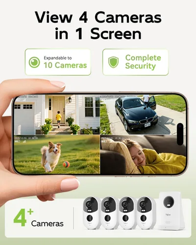 Miniatura 5 de Cámaras de seguridad 2K 4MP inalámbricas para exteriores, cámaras alimentadas por energía solar para seguridad del hogar, sin suscripción, detección