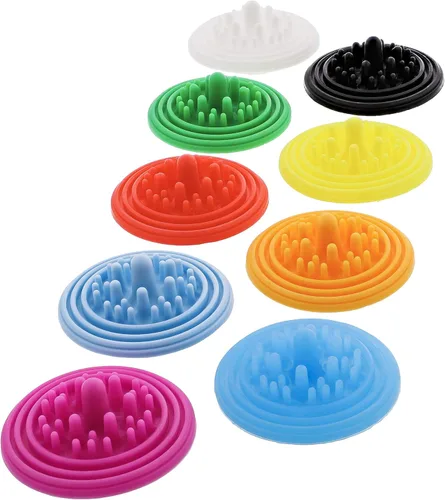 Miniatura 8 de Paint Puck Limpiador de pinceles (paquete de 3, negro) - Inserto de silicona reutilizable con succión y protuberancias para limpiar pinceles