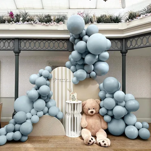 Miniatura 12 de IHEPYQ Globos bronceados de doble relleno, guirnalda marrón nude, albaricoque, diferentes tamaños, kit de arco de globos neutros para oso