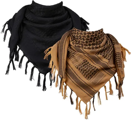 Miniatura 42 de FREE SOLDIER - Bufanda militar, shemagh, pañuelo palestino, bufanda para la cabeza o el cuello, pañuelo árabe, pañuelo del desierto para la cabeza