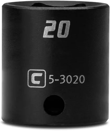 Miniatura 12 de Capri Tools Zócalo de impacto poco profundo de 0.236 in, accionamiento de 3/8 pulgadas, 6 puntos, métrico