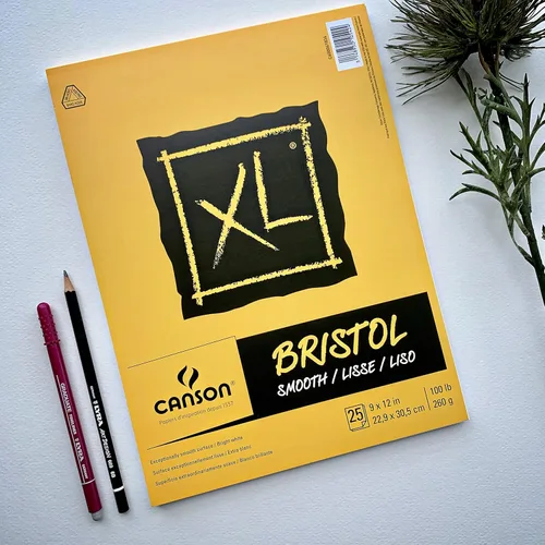 Miniatura 6 de Canson Papel Bristol Serie XL, Liso, Bloc con Tapa Plegable, 9 x 12 pulgadas, 25 Hojas (100lb/260g) - Papel de Artista para Adultos y Estudiantes