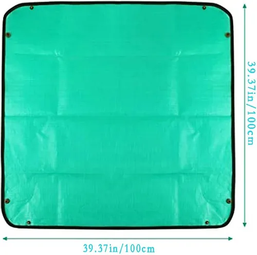 Miniatura 2 de BIUWING Tapete de trasplante de plantas de 39.4 x 39.4 pulgadas, impermeable, tapete de trasplante para suculentas, tapete portátil de jardinería