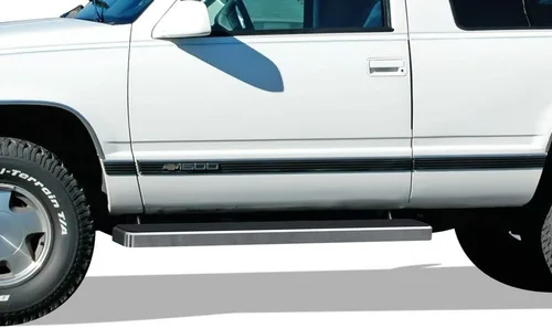 APS Estribos plateados de acero inoxidable 304 de 6 pulgadas, barras Nerf, escalones laterales compatibles con Chevy GMC CK 1988-1998 Cabina Regular