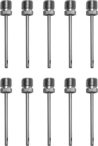 Miniatura 3 de Spalding Inflation Needles Sports Ball Air Pump Needles Paquete de 10 - Plata