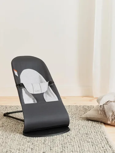 Miniatura 6 de BabyBjörn Bouncer Balance Soft, Tejido/Jersey, Gris Oscuro/Gris Asiento Ajustable de Mecedora para Bebé 2 en 1 y Silla para Niños Pequeños