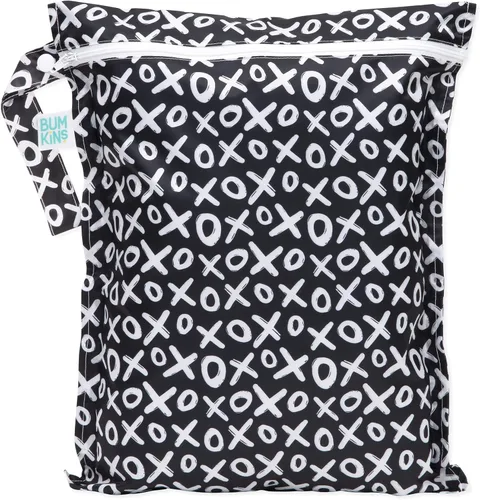 Miniatura 23 de Bumkins - Bolsa húmeda impermeable más grande - Para bebé, viajes, traje de baño, pañales de tela, piezas de bomba, piscina, gimnasio, artículos