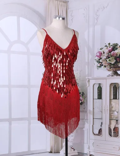 Miniatura 3 de Aislor - Vestido de baile con lentejuelas brillantes para mujer