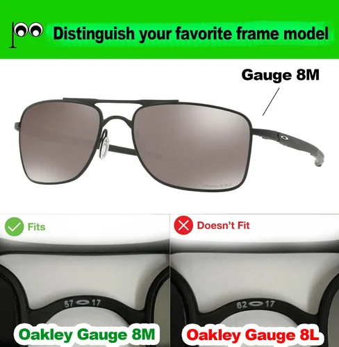 Miniatura 4 de Lentes Polarizadas Reemplazo Para Gafas De Sol Oakley Gauge 8 OO4124 - MultiColores