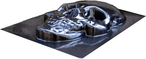 Miniatura 5 de SvitMolds Molde de calavera de bricolaje Panno placa de hormigón de cemento (D85)