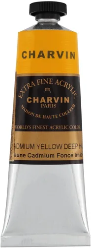Miniatura 52 de Charvin Pintura acrílica profesional extrafina – verde absenta, tubo de 2.1 fl oz, pigmentos de triple fresado, resistente a la luz, pinturas