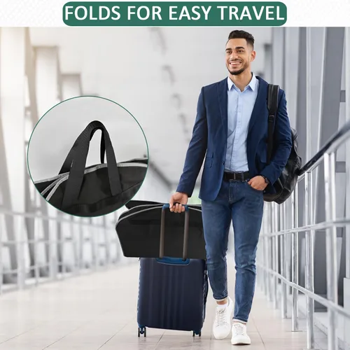 Miniatura 6 de BALEINE Bolsa de ropa, Negro