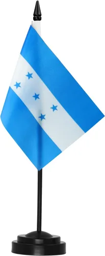 Miniatura 15 de Anley Juego de Bandera de Escritorio Deluxe de México - Bandera de Escritorio Mexicana en Miniatura de 6 x 4 Pulgadas con Poste Sólido de 12