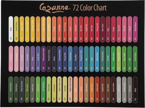 Miniatura 6 de Cezanne Creative Mark - Lápices de colores de primera calidad, juego de 72 lápices de dibujo altamente pigmentados, lápices de colorear