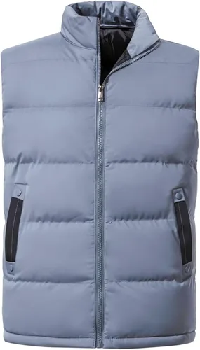 Miniatura 13 de Chalecos de abrigo para hombre, para invierno, cálido, para exteriores, acolchado, ligero, chaleco