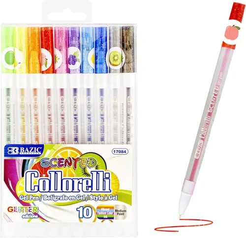 Miniatura 9 de BAZIC 12 Bolígrafo de gel de color fluorescente Collorelli