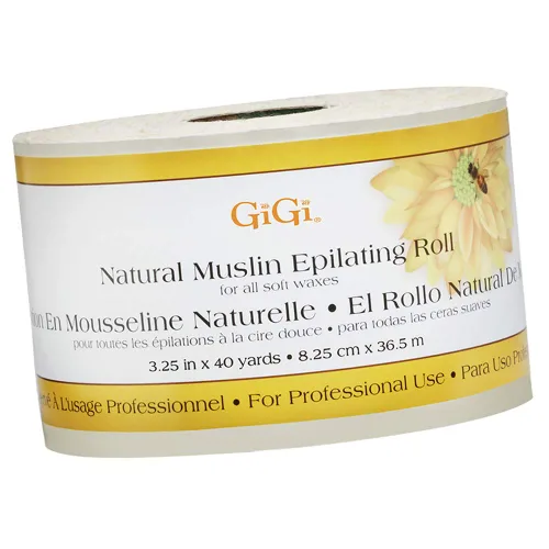 Miniatura 3 de GiGi Tiras depiladoras de muselina natural, tiras de cera suave para depilación facial y cuerpo, disponibles en tamaños regulares y pequeños