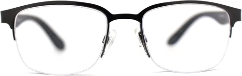 Miniatura 2 de SA106 Gafas de lectura progresivas rectangulares angostas de metal 3 focales para hombre