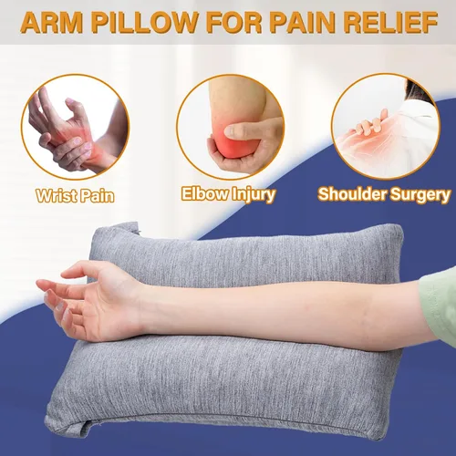 Miniatura 5 de 1 MIDDLE ONE Almohada de brazo de espuma viscoelástica para adultos y personas que duermen de lado, almohada de elevación de soporte para codo