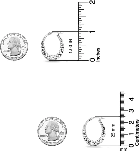 Miniatura 6 de LeCalla - Juego de pendientes de plata de ley para mujer, diseño de filigrana, corte antiguo, 2 pares de aro para mujer