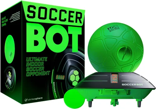 Soccer Bot - El mejor juego de fútbol para interiores con rastreador de puntuación y modos de velocidad, juguete de entrenamiento de fútbol