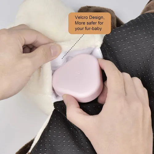 Miniatura 4 de Moropaky Juguete de latido del corazón para cachorro, animal de peluche para aliviar la ansiedad del cachorro y ayuda calmante, juguete de latido