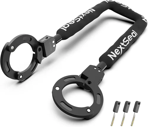 Candado eléctrico para scooter, cerradura de scooter de alta seguridad, bloqueo sin llave, cerradura de cadena antirrobo de 35.5 pulgadas con llave,