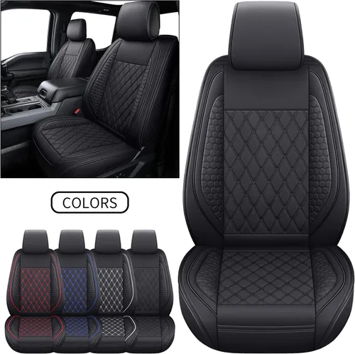 Miniatura 9 de Tomatoman F-150 Fundas de asiento delantero compatibles con Ford F150 2009-2024 2025 2026 2017-2026 F250 F350 F450 Supercrew Super Duty Limited