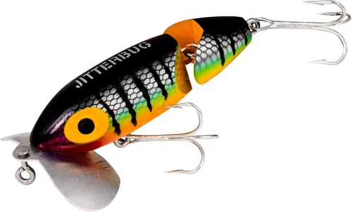 Miniatura 13 de Arbogast Jitterbug Topwater Bass - Señuelo de pesca para pesca nocturna Fire Tiger