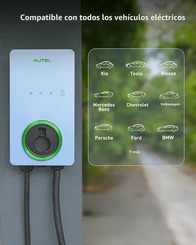 Miniatura 3 de Autel Home Cargador Inteligente para Vehículos Eléctricos (EV) de hasta 50 Amperios, 240V, Estación de Carga de Automóvil para Interiores/Exteriores