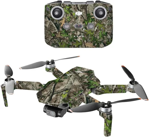 MightySkins - Compatible con DJI Mini 2 Dron portátil - HTC Green | Funda protectora de vinilo duradera y única | Fácil de aplicar, quitar y cambiar