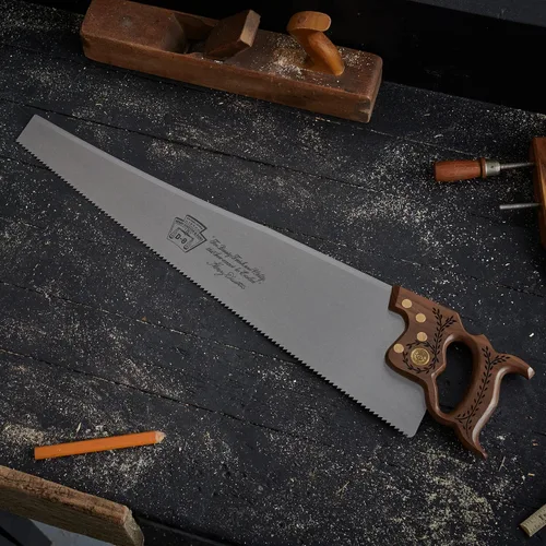 Miniatura 8 de Disston Sierra de rasgado profesional con mango de nogal de 26" para madera