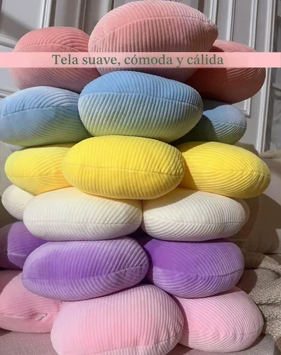 Miniatura 6 de Almohada de Flores, Linda Almohada Decorativa Cojín de Margaritas 15.75" Blanco Almohadas Decorativas para el Hogar para Cama, Sofá, Sillón
