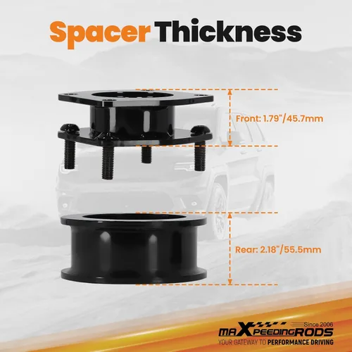 Miniatura 3 de maXpeedingrods Kit de elevación de 2 pulgadas para Jeep Grand Cherokee WK Commander XK 2006-2010, kit de separador de elevación de suspensión